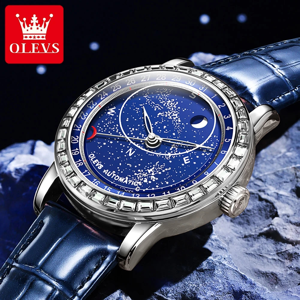 OLEVS 9923 Herren Automatikuhr Luxus Fashion Mechanische Uhr Für Herren Top Marke Wasserdicht Original Herren Armbanduhr Leuchtend