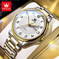 OLEVS 5667 Aufgerüstete Partneruhr Original Luxus Importiertes Uhrwerk Quarzuhren Für Damen und Herren Wasserdicht Leuchtend Reloj