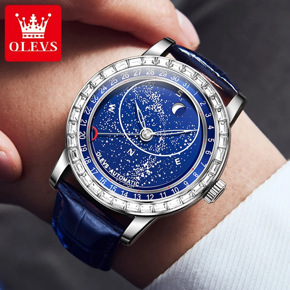OLEVS 9923 Herren Automatikuhr Luxus Fashion Mechanische Uhr Für Herren Top Marke Wasserdicht Original Herren Armbanduhr Leuchtend