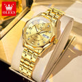 OLEVS 6727 Automatikuhr Damen Top Marke Luxus Wasserdichte Mechanische Uhr Für Frauen Doppelkalender Damen Kleideruhr