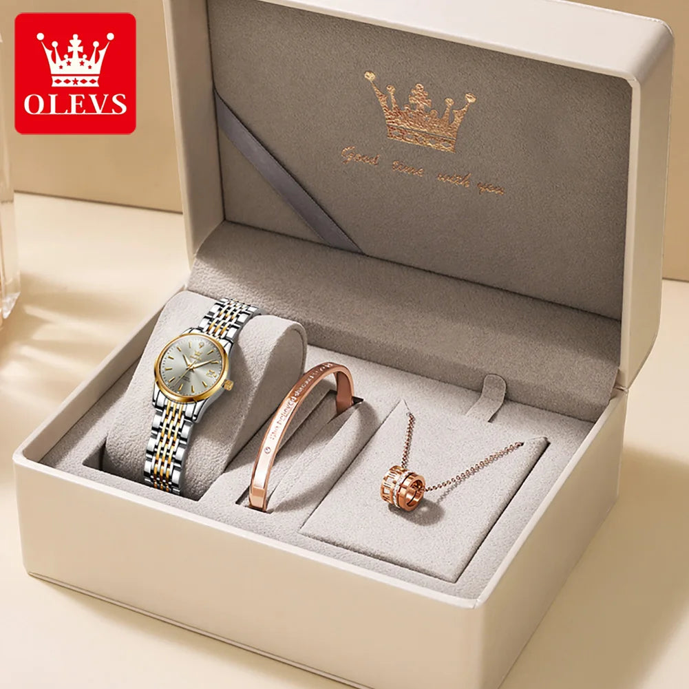 OLEVS Original Luxus Eleganz Uhren Damen Automatische Mechanische Uhren Wasserdicht Auto Datum Damenuhr Handuhr 6635