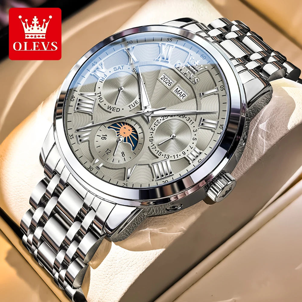 OLEVS 6785 Uhren Herren Top Luxus Klassische Mode Marke Mechanische Uhren Wasserdicht Automatische Handuhr Wochentag Datumsanzeige