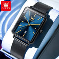 OLEVS 3692 Herrenuhr Dünnes Gehäuse Mode Schlichte Quarzuhr für Herren Top Marke Original Wasserdicht Kalender Herrenkleid Handuhr