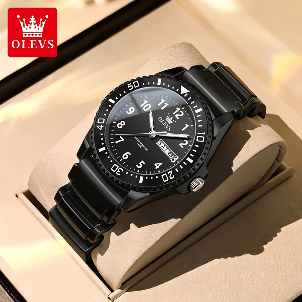 OLEVS Unisex Quarz-Armbanduhr für Schüler, wasserdicht, Datumsanzeige, Wochentag, Silikonarmband, für Jugendliche, Jungen, Mädchen, Schuluhr 2703