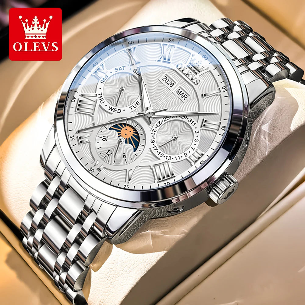 OLEVS 6785 Uhren Herren Top Luxus Klassische Mode Marke Mechanische Uhren Wasserdicht Automatische Handuhr Wochentag Datumsanzeige