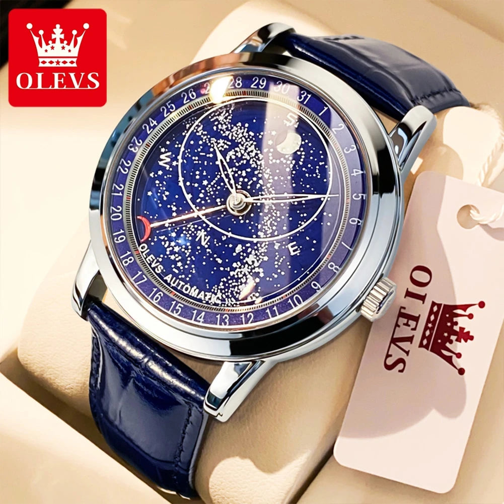 OLEVS 9923 Herren Automatikuhr Luxus Fashion Mechanische Uhr Für Herren Top Marke Wasserdicht Original Herren Armbanduhr Leuchtend