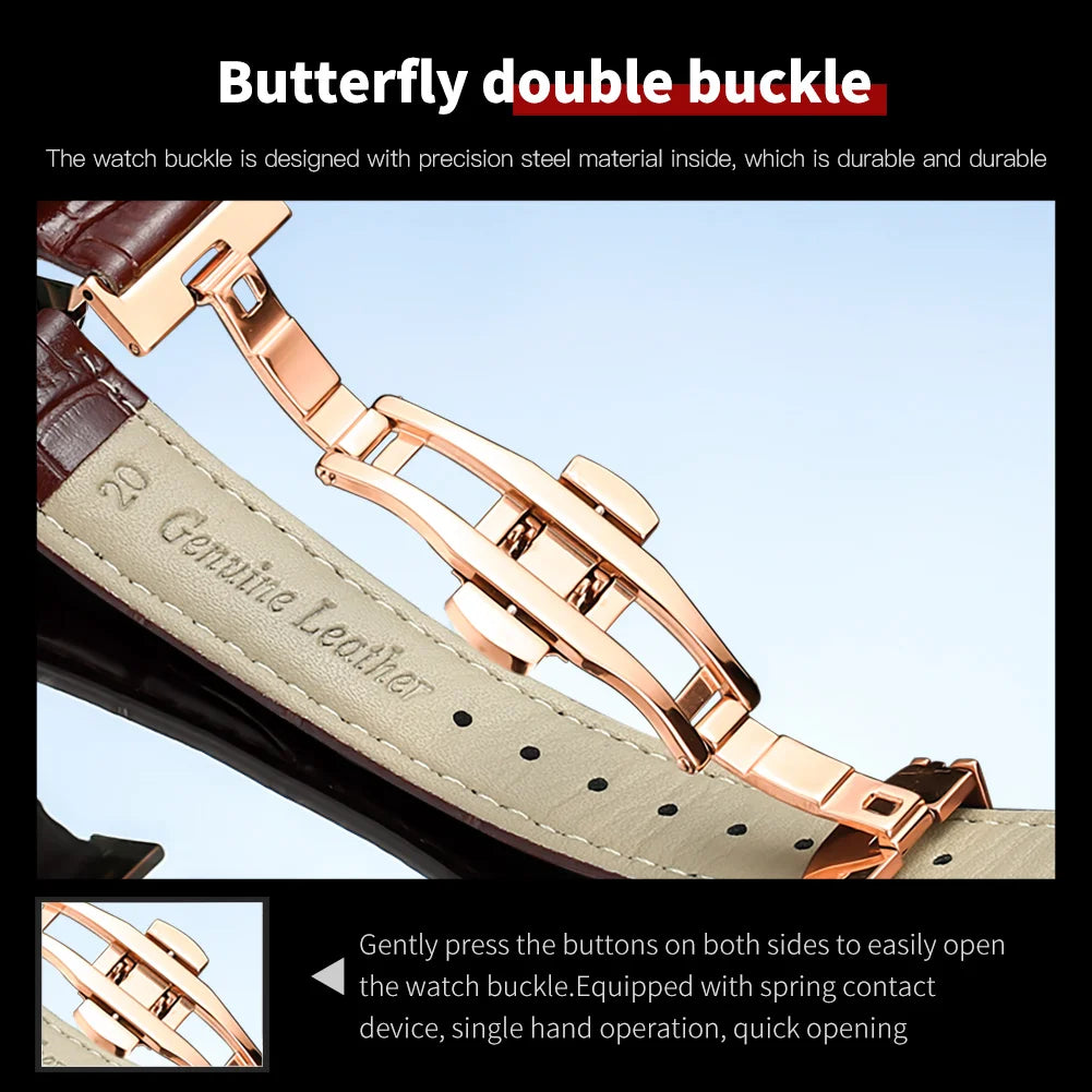 OLEVS 6695 Luxus-Geschäftsuhren für Herren, Mondphasen-Automatikuhr, wasserdichte Herrenarmbanduhr, Geschenkbox, Uhr