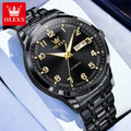 OLEVS 7077 Herren-Automatikuhr, Mode, Datum, mechanische Herrenuhr, Ziffernskala, luxuriös, wasserdicht, leuchtende Uhr für Herren