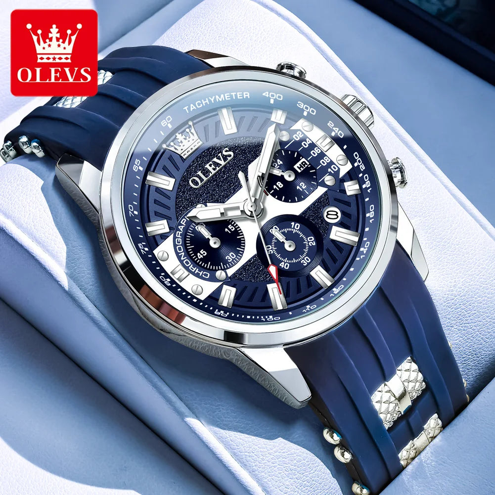 OLEVS 3690 Man Watch Waterproof Calendar Quartz Watch For Men High Hardness Mirror Luminous Original Fashion Male Hand Clock